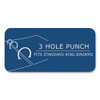 Loose Leaf Paper, 8.5 x 11, 3-Hole Punched, College Rule, White, 100 Sheets/Pack, 48 Packs/Carton