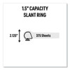 Magnetic Hanging Binder Rings, 3 Rings, 1.5" Capacity, 11 x 8.5