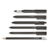 Quick Dry Gel Pen, Retractable, Fine 0.5 mm, Black Ink, Black Barrel, Dozen