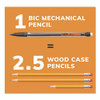 Xtra Smooth Mechanical Pencil, 0.7 mm, HB (#2), Black Lead, Clear Barrel, 40/Pack