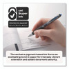 Signo 207 Gel Pen, Retractable, Medium 0.7 mm, Black Ink, Smoke/Black Barrel, 4/Pack