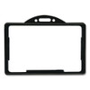 ID Card Holders, Horizontal, Black 3.68" x 2.38" Holder, 3.38" x 2.13" Insert, 25/Pack