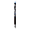 207 Ultra Micro Gel Pen, Retractable, Ultra-Micro 0.38 mm, Blue Ink, Clear/Black Barrel