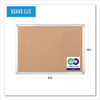 Earth Cork Board, 36" x 24", Tan Surface, Satin Aluminum Frame Earth Cork Board, 36" x 24", Tan Surface, Satin Aluminum Frame