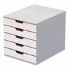 Desktop Document Sorter, 5 Sections, For File Size A4 to C4, 11 x 14 x 11.5, Assorted Colors