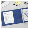 Slant D-Ring View Binder, 3 Rings, 1.5" Capacity, 11 x 8.5, Navy Blue