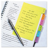 Index Sticky Notes, 6-Tab Sets, Note Ruled, 4" x 6", Assorted Colors, 60 Sheets/Set, 2 Sets/Pack
