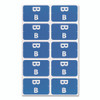 AlphaZ Color-Coded Second Letter Alphabetical Labels, B, 1 x 1.63, Dark Blue, 10/Sheet, 10 Sheets/Pack