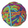 Rubber Band Ball, 2.5" Diameter, Assorted Colors, 250 Bands/Ball, 36/Carton