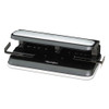 32-Sheet Easy Touch Two- to Three-Hole Punch with Cintamatic Centering, 9/32" Holes, Black/Gray