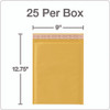 Kraft Bubble Mailers, Barrier Bubble Cushion, Redi-Seal Adhesive Closure, 8.25 x 11, Brown Kraft, 25/Pack