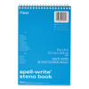 Spell-Write Wirebound Steno Pad, Gregg Rule, Randomly Assorted Cover Colors, 80 White 6 x 9 Sheets