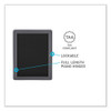 Enclosed Letterboard, 24.13" x 33.75", Black Surface, Powder-Coated Gray Aluminum Frame