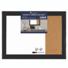 Home Decor Combo Magnetic Dry Erase/Bulletin Board, 23" x 17", Tan/White Surface, Black Wood Frame