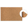 iDesign Frameless Cork Bulletin Board, 18" x 18", Tan Surface