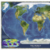 World Satellite Map, Laminated, 43.5" x 30.5" World Satellite Map, Laminated, 43.5" x 30.5"
