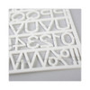 Set of Plastic Letter Board Letters, Numbers and Symbols, 1" Tall, White Characters, 270 Pieces