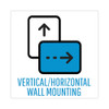 Magnetic Dry Erase Board, 11" x 14", White Surface, Black Plastic Frame