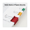 Binder Clips with Storage Tub, (12) Mini (0.5"), (12) Small (0.75"), (6) Medium (1.25"), Assorted Colors