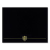 Classic Crest Certificate Covers, 9.38 x 12, Black, 5/Pack