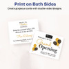 Printable Postcards, Inkjet, 65 lb, 4.25 x 5.5, Textured Matte White, 120 Cards, 4 Cards/Sheet, 30 Sheets/Box