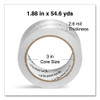 Moving and Storage Packing Tape, 3" Core, 1.88" x 54.6 yd, Clear, 6/Pack
