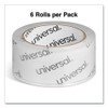 Moving and Storage Packing Tape, 3" Core, 1.88" x 54.6 yd, Clear, 6/Pack