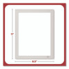 Mini Melamine Dry Erase Board, 8.5" x 11" White Surface, Aluminum Frame