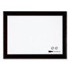 Home Decor Magnetic Dry Erase Board, 23" x 17", White Surface, Black Wood Frame