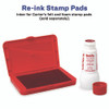 Neat-Flo Stamp Pad Inker, 2 oz Bottle, Red