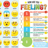 Placemat Studio™ Smart Poly® How Are You Feeling Learning Placemat, 13" x 19", Single Sided, Pack of 10