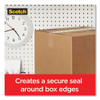 Box Lock Shipping Packaging Tape with Dispenser, 3" Core, 1.88" x 54.6 yds, Clear, 4/Pack