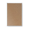 Economy Cork Board with Aluminum Frame, 24" x 18", Tan Surface, Satin Aluminum Frame Economy Cork Board with Aluminum Frame, 24" x 18", Tan Surface, Satin Aluminum Frame