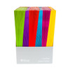 2-Pocket Laminated Paper Portfolio with 3-Hole Punch, Assorted, Pack of 18