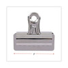 Bulldog Clips, Jumbo, Nickel, 12/Pack