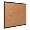 Classic Series Cork Bulletin Board, 24" x 18", Tan Surface, Black Aluminum Frame