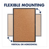 Classic Series Cork Bulletin Board, 24" x 18", Tan Surface, Black Aluminum Frame