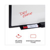 Design Series Deluxe Dry Erase Board, 24" x 18", White Surface, Black Anodized Aluminum Frame