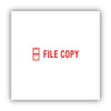 Pre-Inked Shutter Stamp, Red, FILE COPY, 1.63 x 0.5