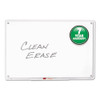 iQ Total Erase Translucent-Edge Board, 11" x 7", White Surface, Clear Plastic Frame
