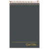 Gold Fibre Steno Pads, Gregg Rule, Designer Diamond Pattern Gray/Gold Cover, 100 White 6 x 9 Sheets