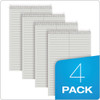 Prism Steno Pads, Gregg Rule, Gray Cover, 80 Gray 6 x 9 Sheets, 4/Pack