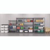 Steel Shelving Unit with Laminate Shelves, Four-Shelf, 36w x 18d x 60h, Steel, Black/Gun Metal Gray