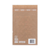 Curbside Recyclable Padded Mailer, #0, Bubble Cushion, Self-Adhesive Closure, 7 x 11.25, Natural Kraft, 100/Carton