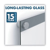 Infinity Customizable Magnetic Glass Dry-Erase Board, 8.5" x 11", White Surface