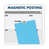 Infinity Customizable Magnetic Glass Dry-Erase Board, 8.5" x 11", White Surface