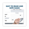 Infinity Customizable Magnetic Glass Dry-Erase Board, 8.5" x 11", White Surface