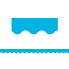 Aqua Scalloped Border Trim, 35 Feet Per Pack, 6 Packs