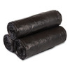 High-Density Commercial Can Liners, 55 gal, 22.1 mic, 36" x 60", Black, Interleaved Roll, 25 Bags/Roll, 6 Rolls/Carton