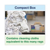 Industrial Cleaning Cloths, 1-Ply, 16.34 x 14, Gray, 210 Wipes/Box